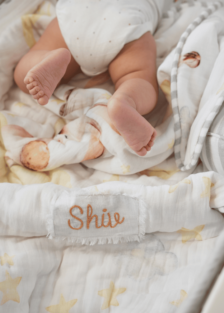 Up in the Clouds Baby Blanket & Pillow Gift Box