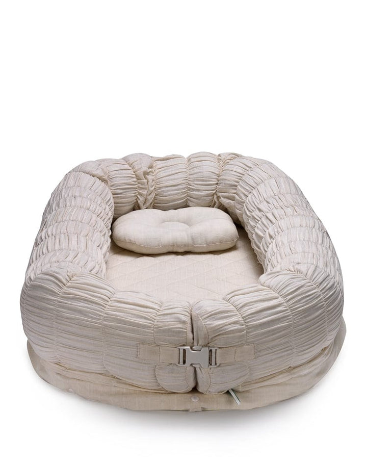 The Sleep Cloud Nest - Ecru + Rocking Horse Baby Blanket